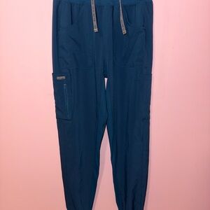 Landau Women's Scrub Joggers Caribbean Blue